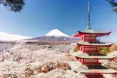 Chureito Pagoda, one of the best photo spots on Mount Fuji