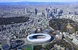 Shinjuku and New national stadium 