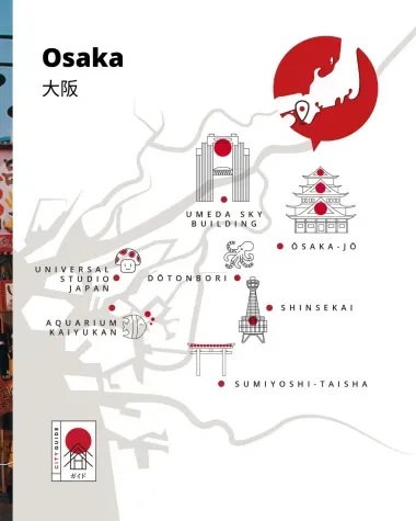 Mapa de Osaka