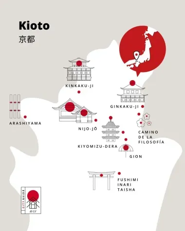 Mapa Kioto