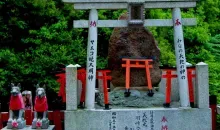 A shrines bordering the suburb of Fushimi.