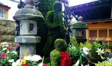 Las estatuas del jardín del templo Hozen-ji.