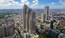 Shinjuku Park Tower, 235 meters high was used as a setting for the movie Lost in Translation.