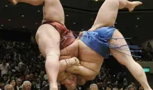 Les combats de sumo peuvent être renversants. 