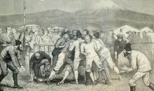 Pratique du rugby au Japon en 1874