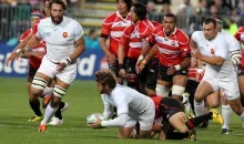 France contre Japon, lors de la coupe du monde de rugby en 2011.