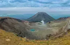 Cratère de volcan à Hokkaido, parc national Akan-Mashu