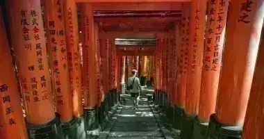 Visit of the Fushimi Inari Taishi in Kyoto
