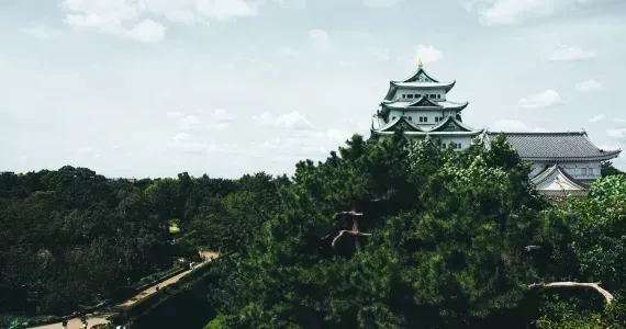 View looking to Nagoya Castle