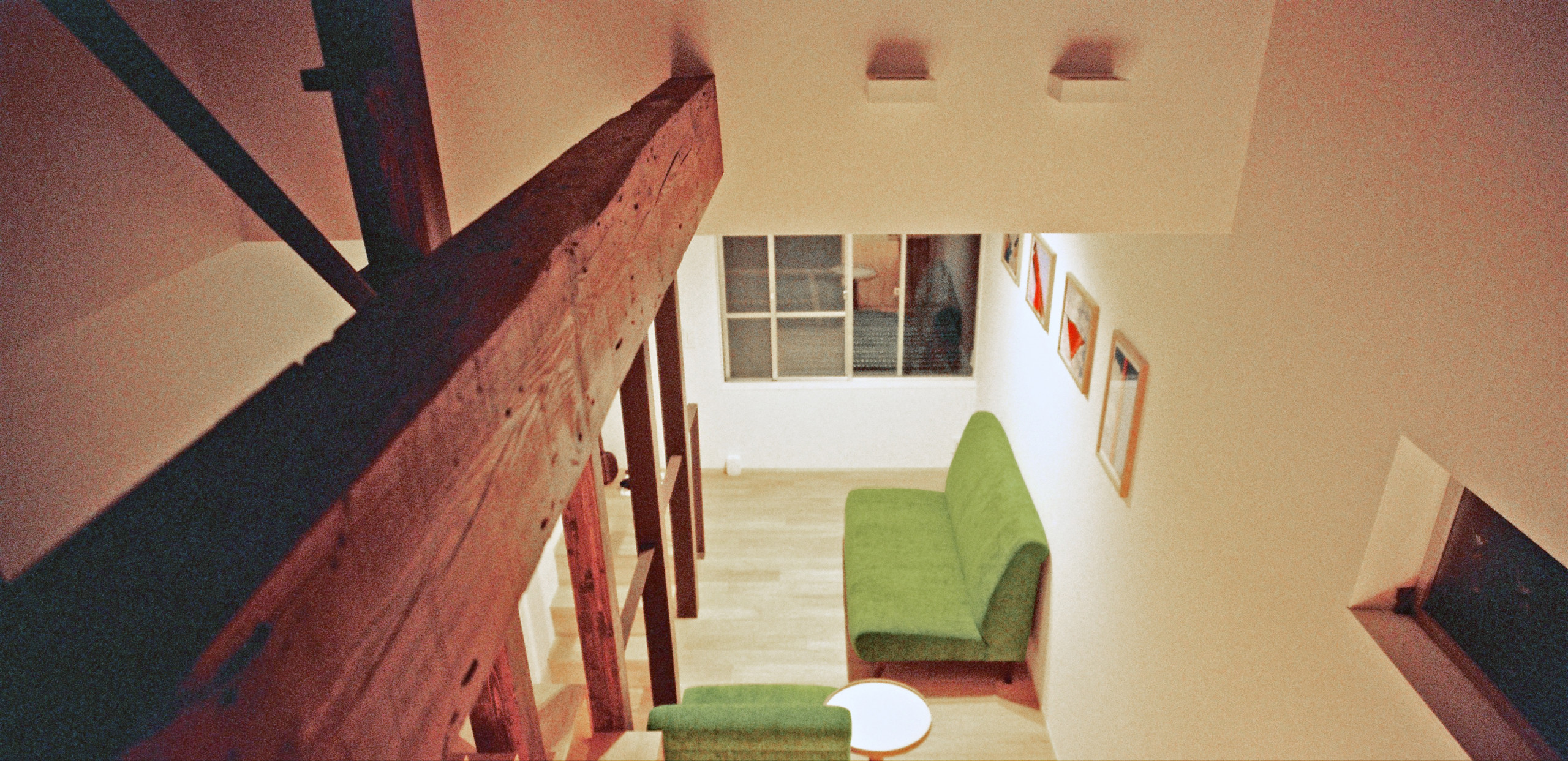 Maison T Le se´jour plan serre´