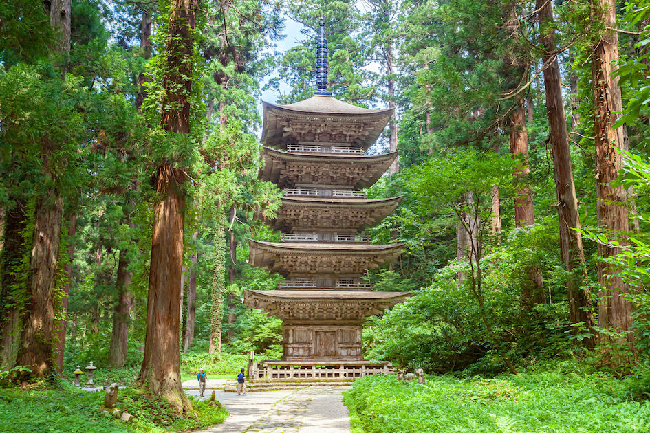 Haguro mountain pagoda, Dewa Sanzan, Tohoku, Japan