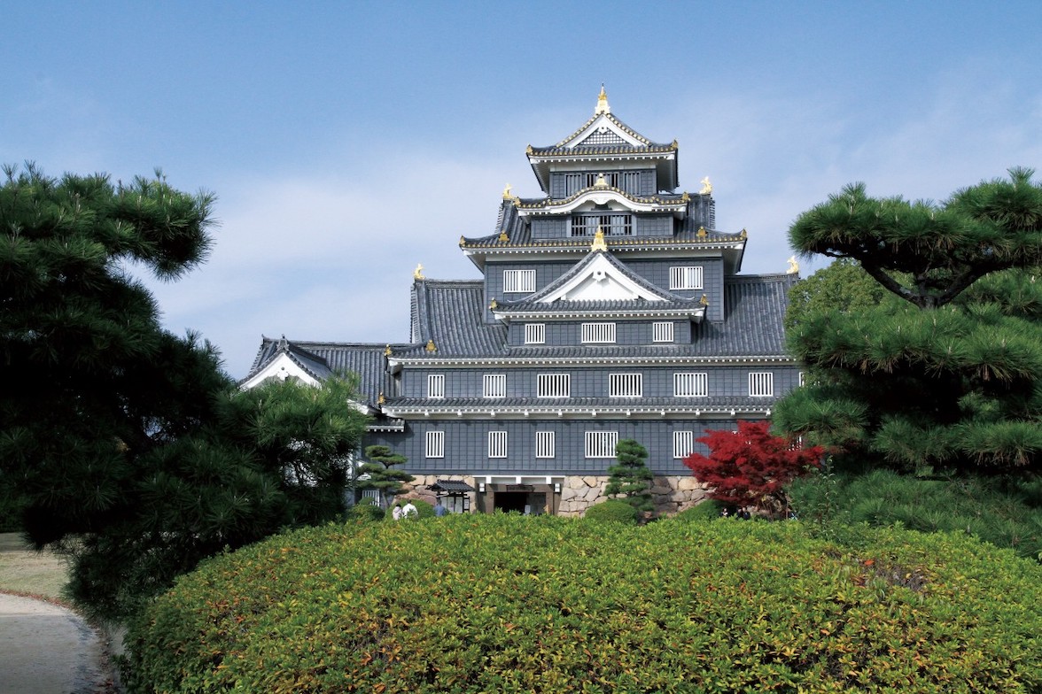 Okayama castle, the Black "castle", close to Korakuen garden