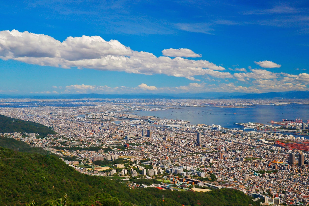 You can spend nice day visiting Kobe city and port, close to Osaka and Kyoto by train