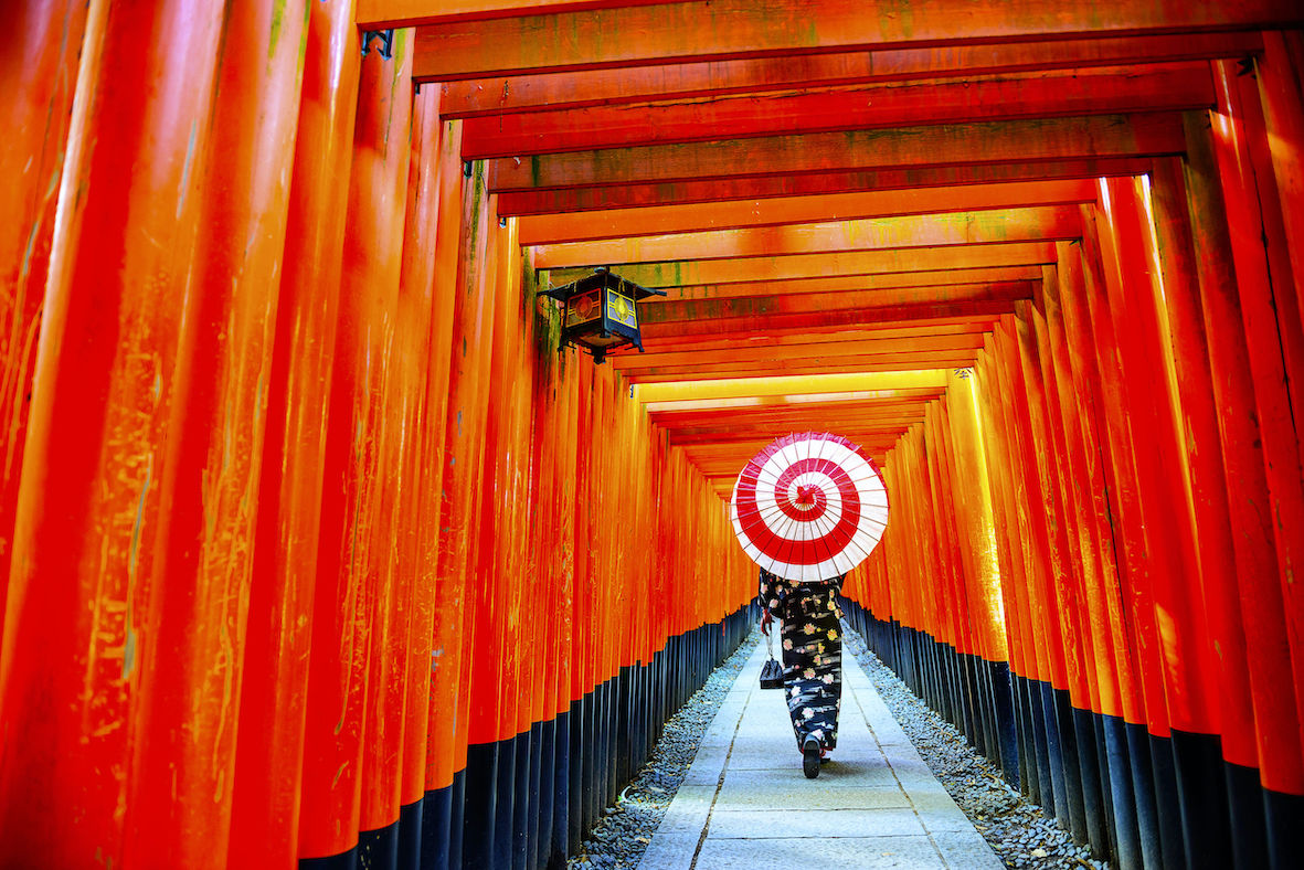 Besuchen Sie Fushimi Inari, einen der berühmtesten Schreine in Kyoto