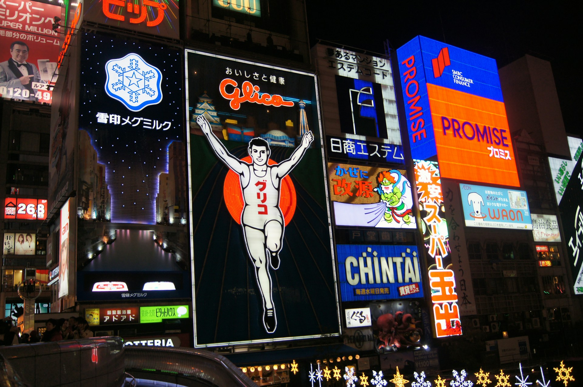 osaka dotonbori glico night view