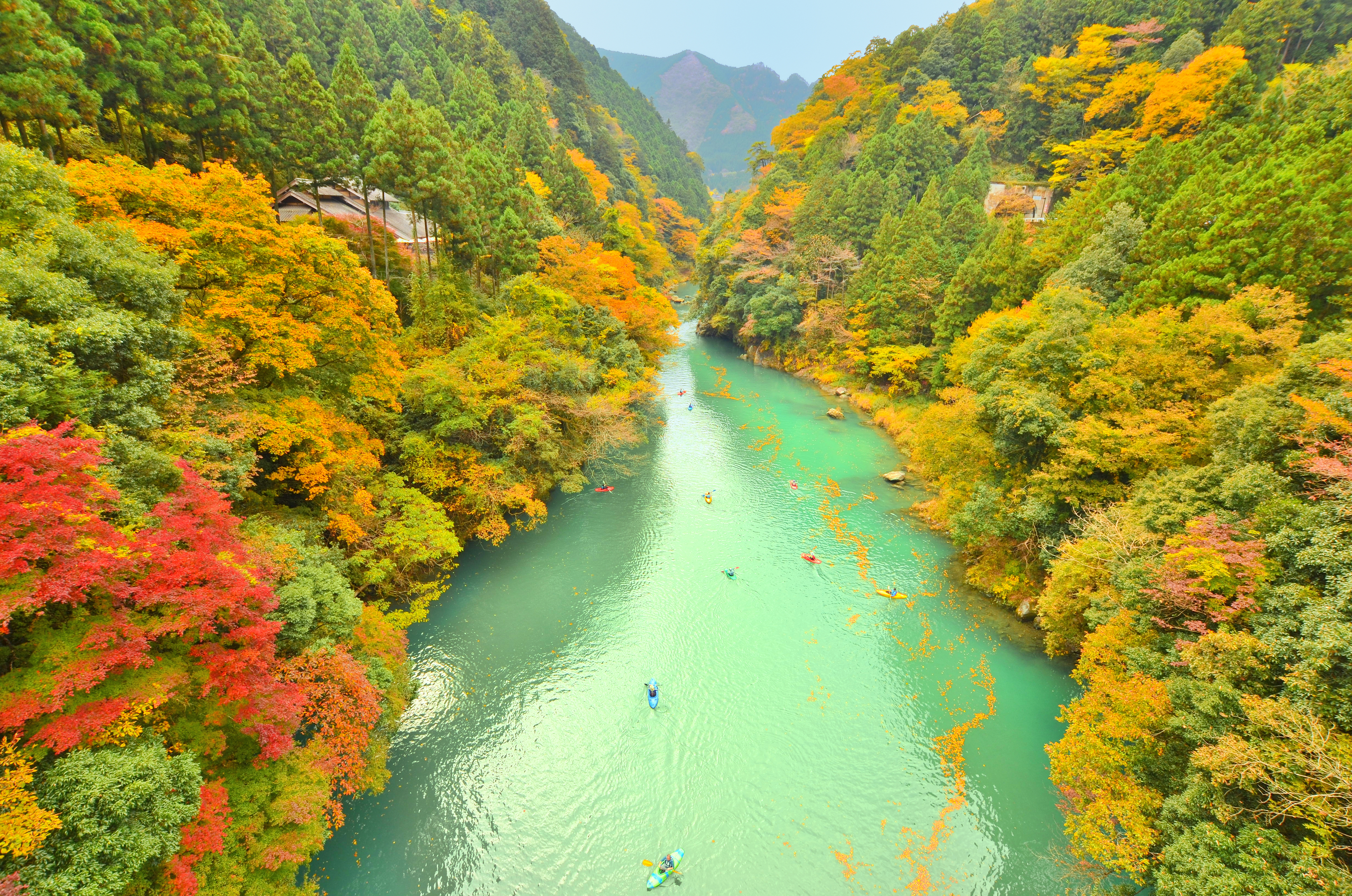 View from Kazumakyo Bridge, Okutama