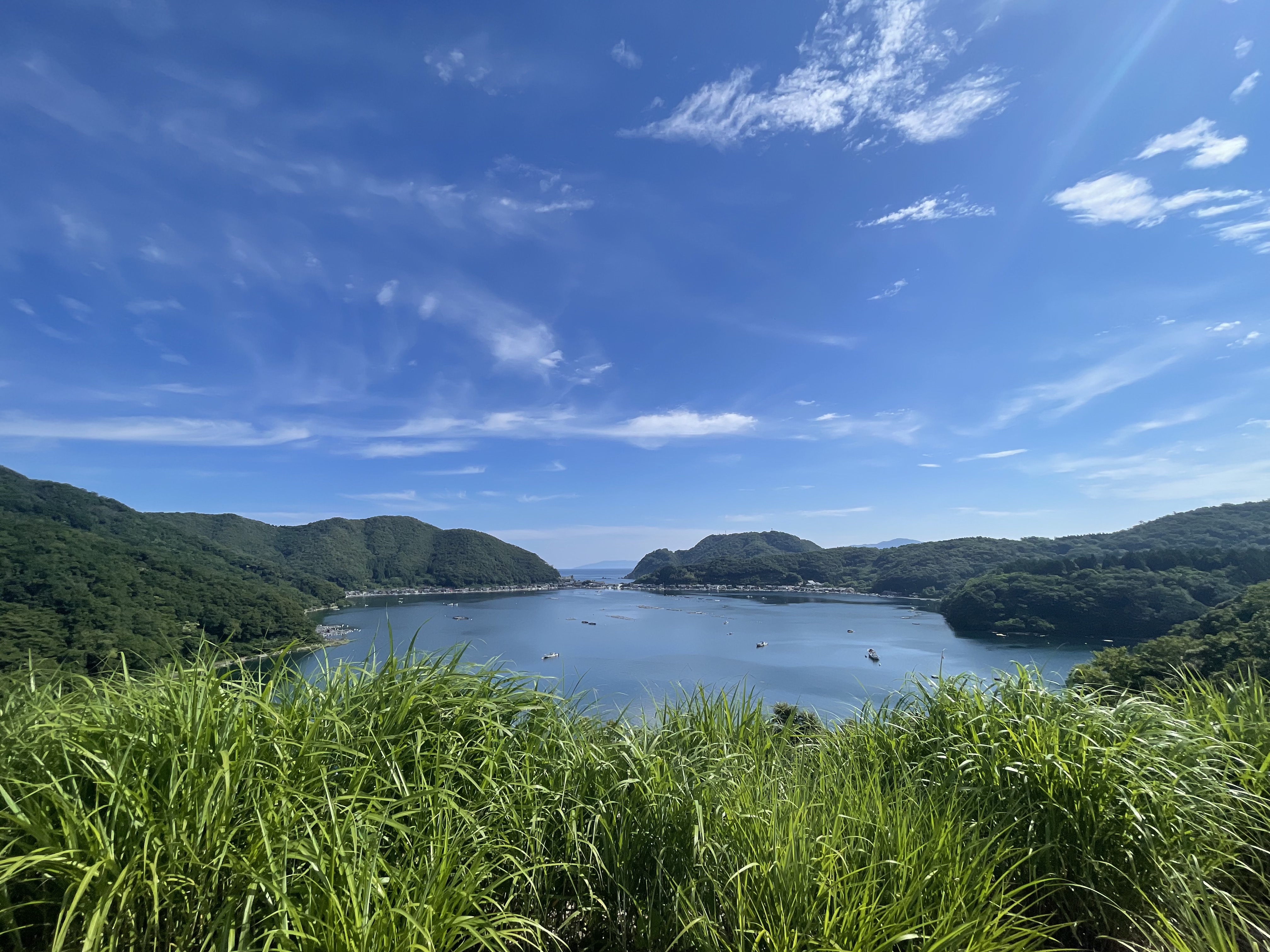 View on the Mikata Five Lakes from the top of the Rainbow Line