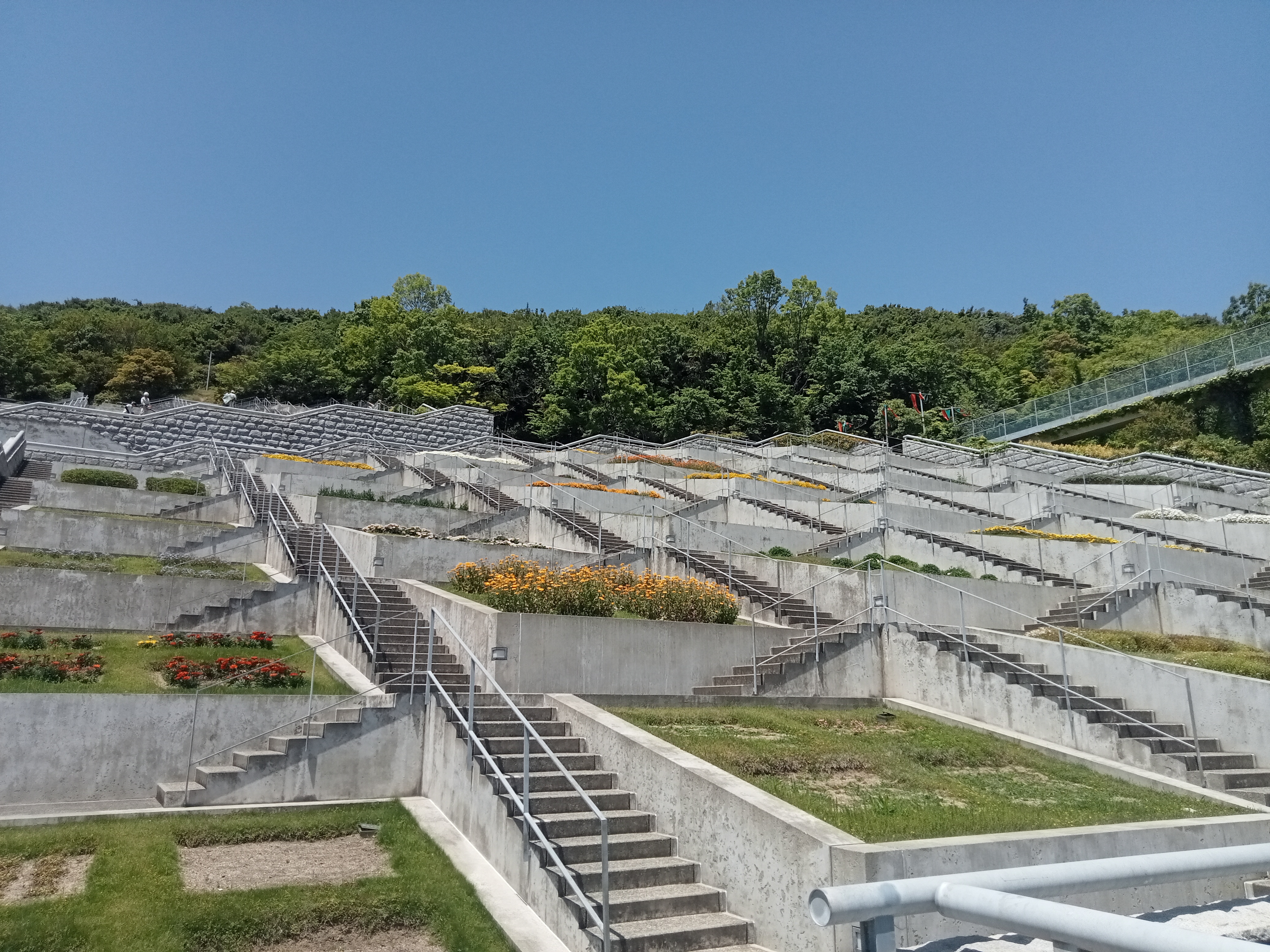 The Awaji Yumebutai, a complex designed by Tadao Andô