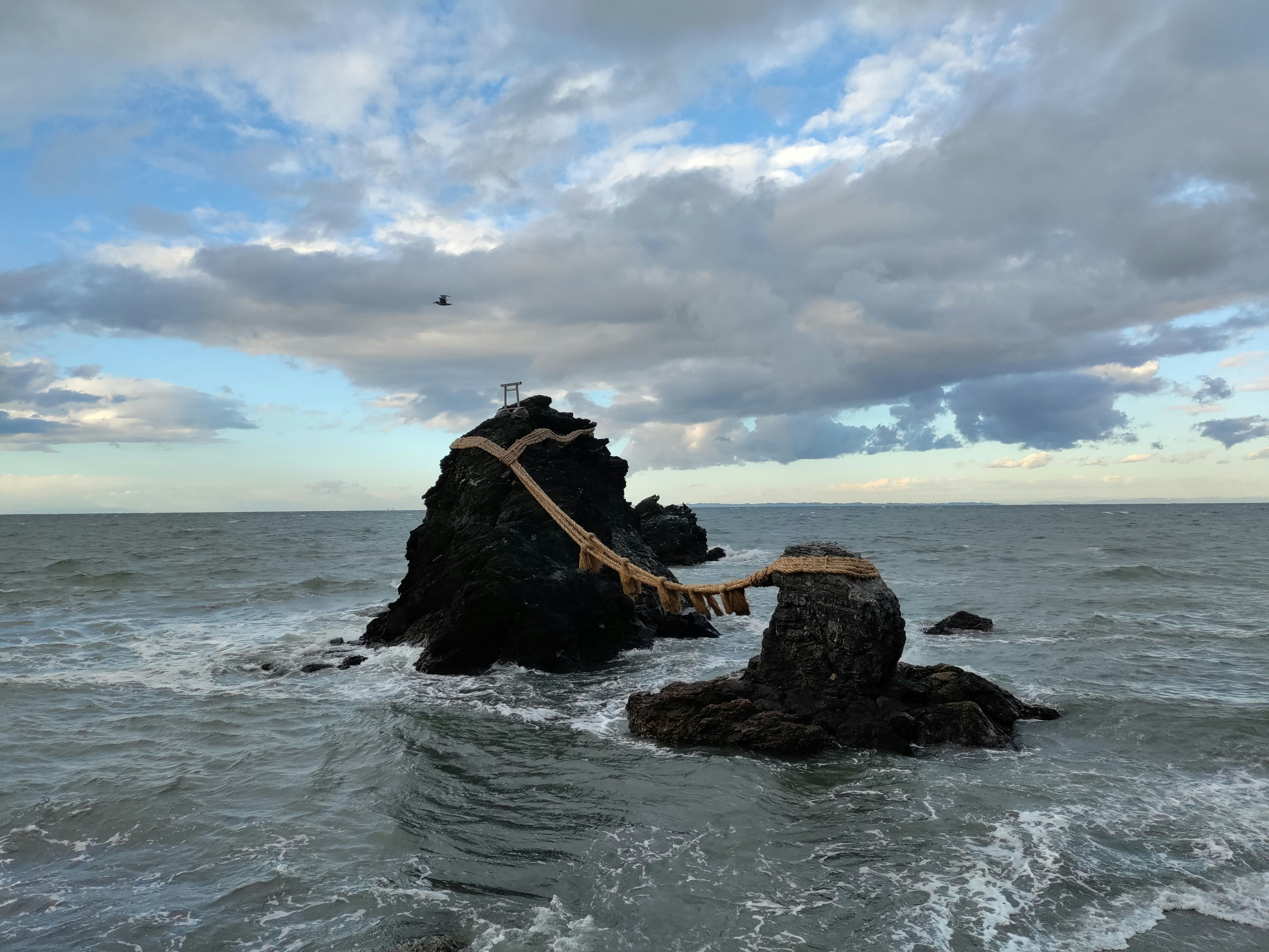 Les Rochers Mariés ou Meoto Iwa à Ise, département de Mie