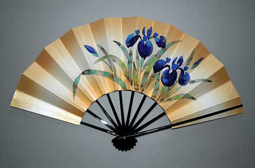 Folding fan - kyo sensu - from Japan.