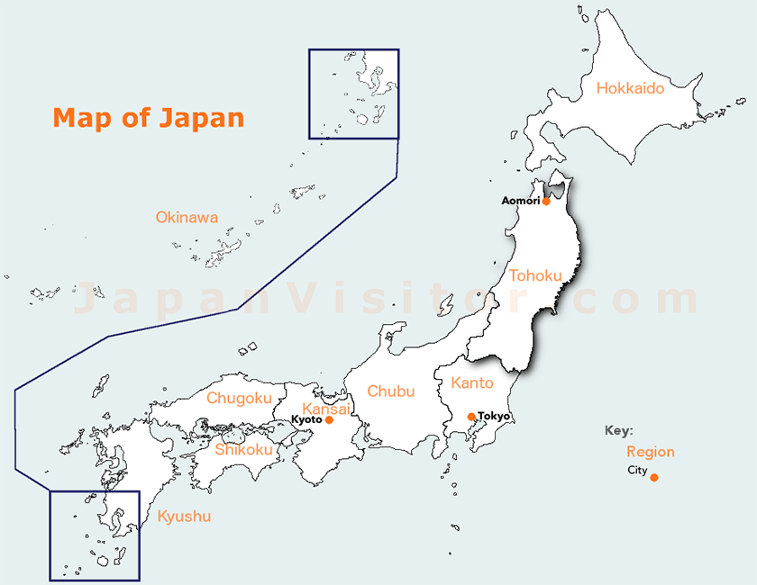 Map of Aomori.