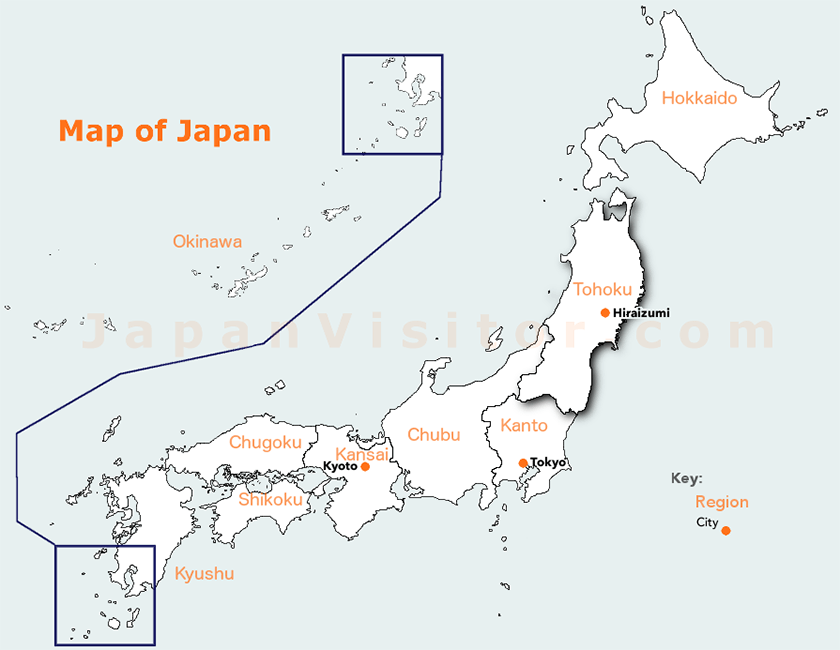 Hiraizumi map.