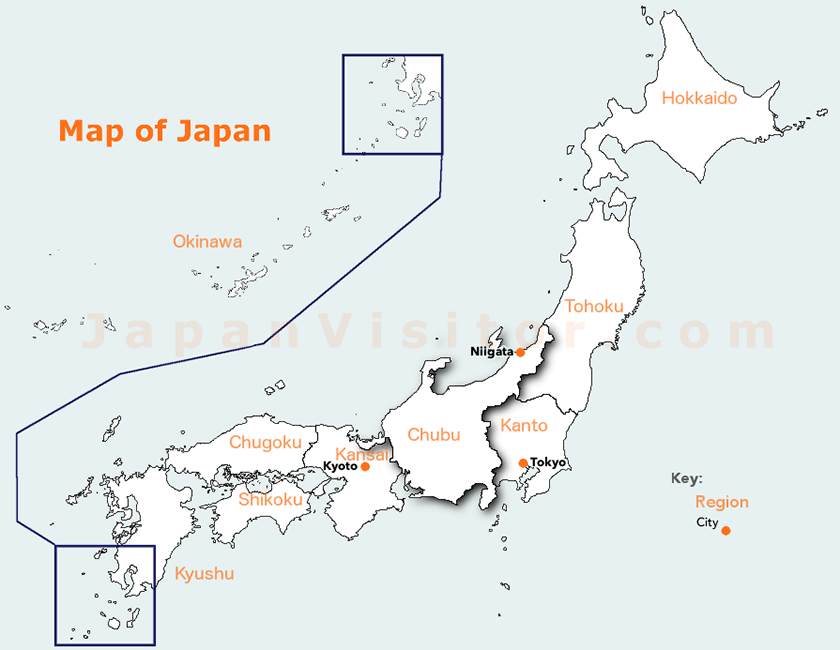 Niigata Map, Niigata.