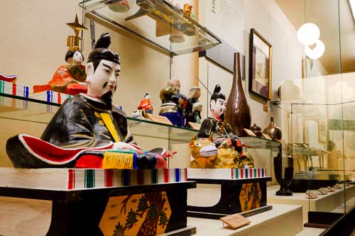 Japanese dolls in the Akita Akarenga Red Brick Folk Museum.