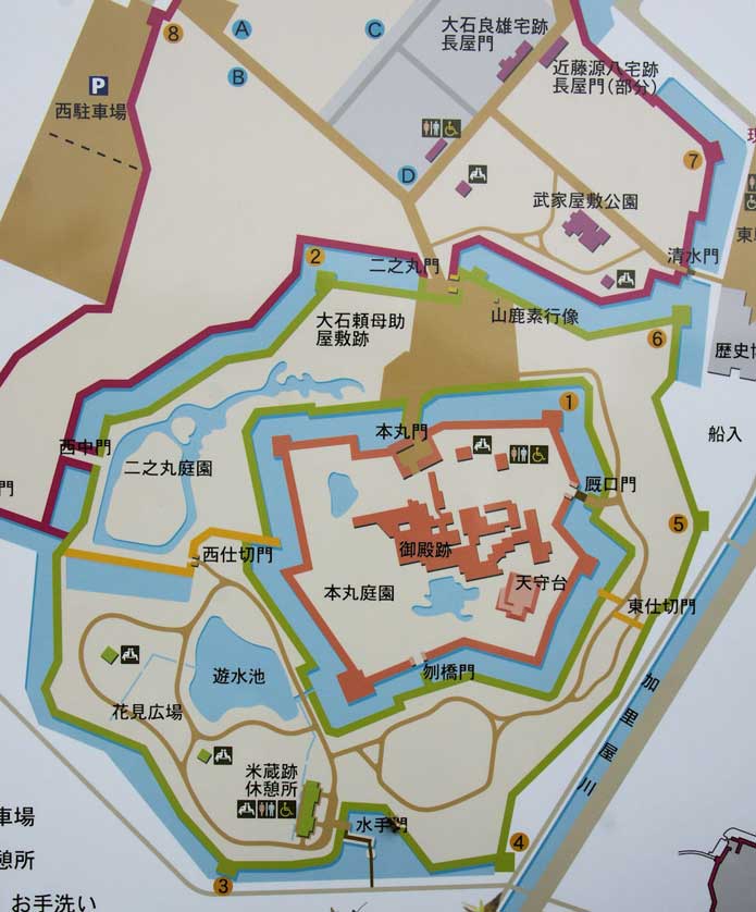 Ako Castle plan.