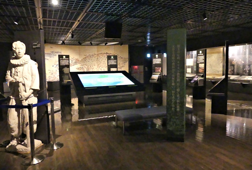 One of the exhibition rooms in the Amakusa Christian Museum.
