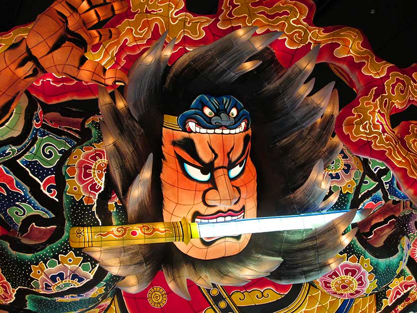 Nebuta Festival Float at Warasse, Aomori city, Aomori Prefecture, Japan.