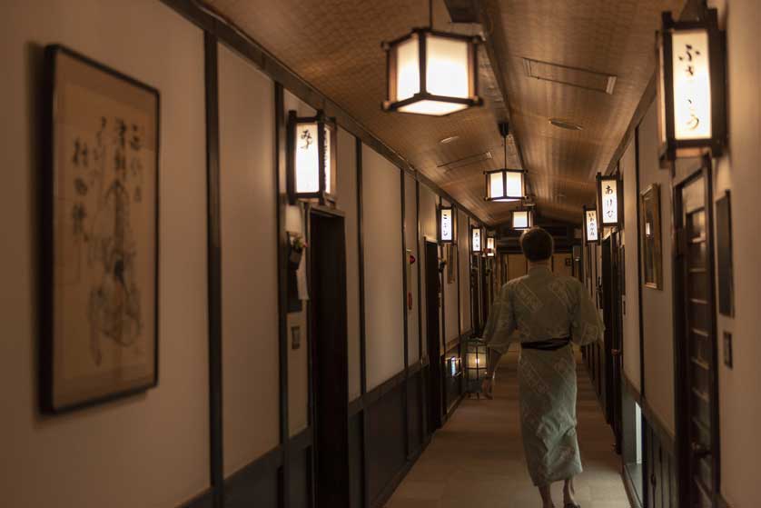 Yamano Hotel hallway, Aomori Prefecture.