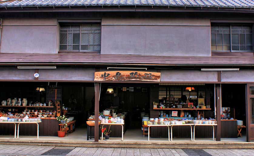 Most shops in Arita sell porcelain and other types of pottery.