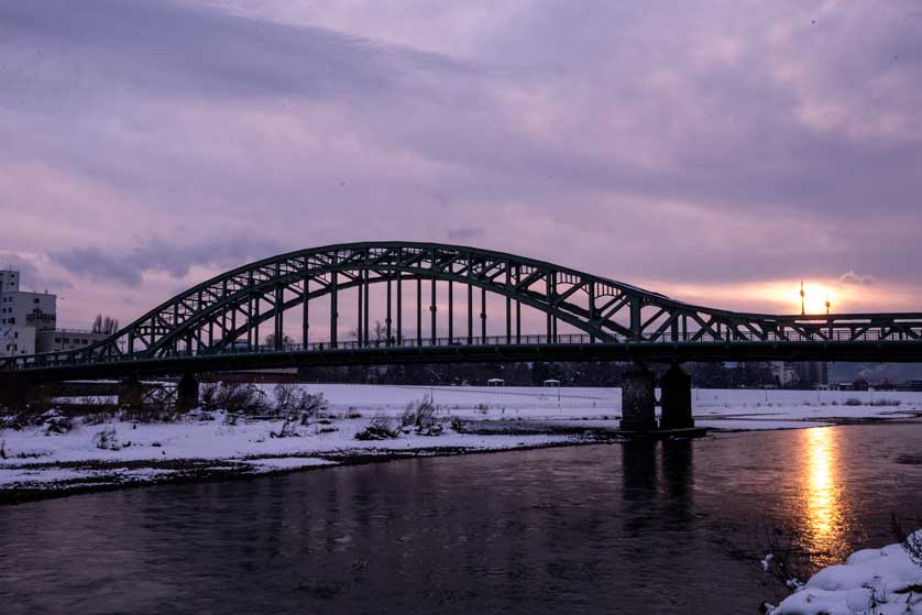 Asahibashi Bridge, Asahikawa, Hokkaido.