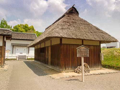 Ashikaga Gakko wooden hut and storehouse.