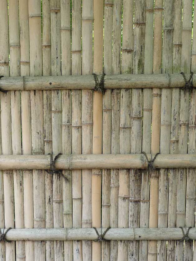 Bamboo fence at Ryoanji Temple, Kyoto.