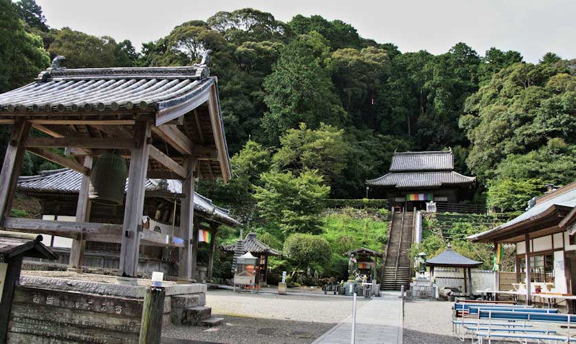 Grounds of Byodoji Temple in Anan, Tokushima.
