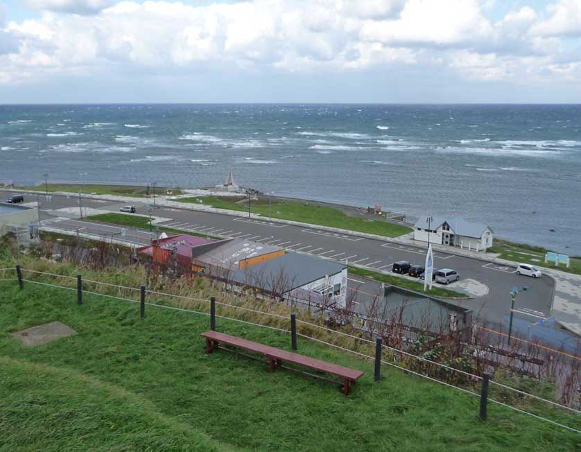 The view from the escarpment above Cape Soya, Japan.