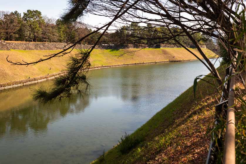 View of Hanzo Moat of the Imperial Palace from Chidorigafuchi Park.