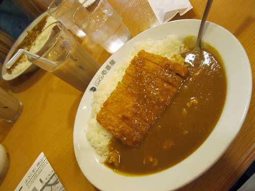 Japanese katsu curry, pork with curry.