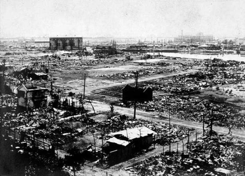 Kanto Earthquake aftermath, Yokohama, Japan.