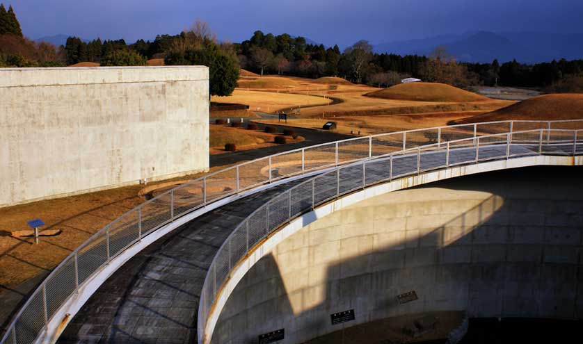 Kumamoto Prefectural Ancient Tomb Museum by Tadao Ando Kyushu Japan.