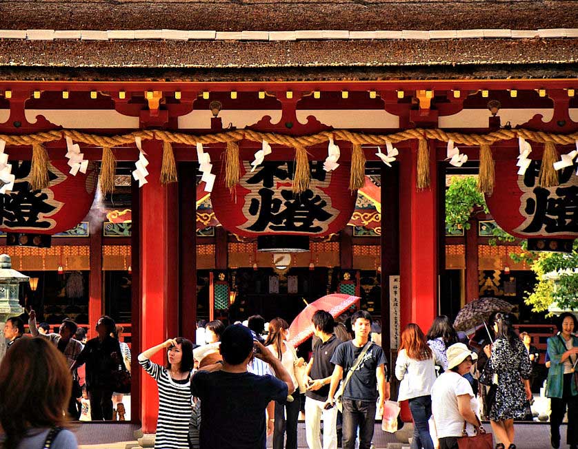 Dazaifu Tenmangu Shrine is extremely popular with students about to take exams.