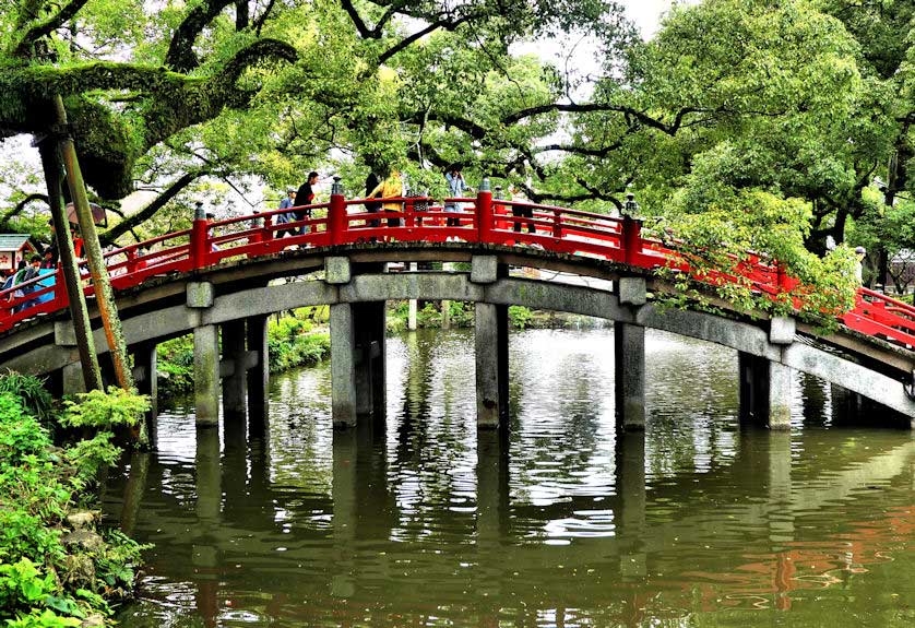 The first of three bridges, Dazaifu Tenmangu Shrine.