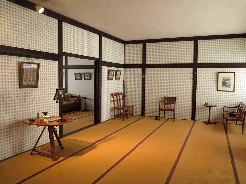 Room in the First Ship Captain's Quarters on Dejima, Nagasaki.