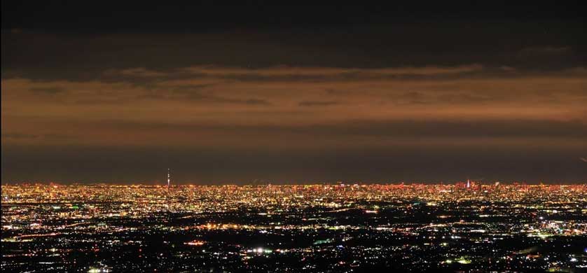 Tokyo from the Dodaira on a clear night.