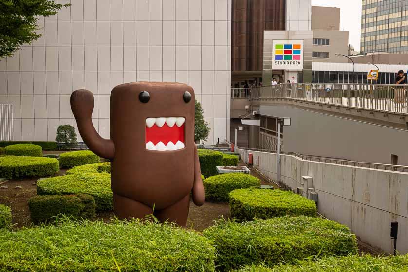 Domo-kun, NHK Studio Park, Jinnan 2-chome, Shibuya, Tokyo.