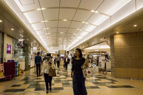 Inside Atre Ebisu shopping mall.