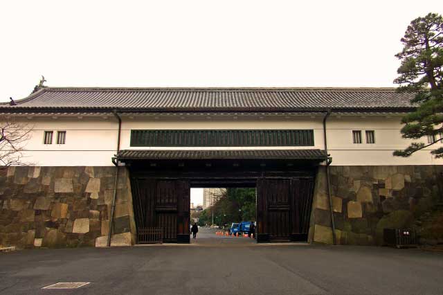 Edo Castle and Moat, Tokyo, Japan.