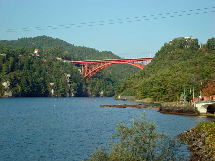 View of Ena Gorge, Gifu Prefecture.